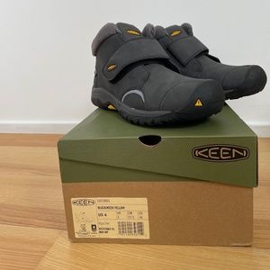 New Keen Kootenay III Waterproof Boots Size 4 Y - Black/Gray/Yellow